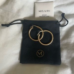 Mejuri Medium Tube Hoops 14k Gold